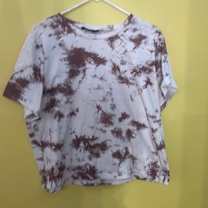 tye dye crop top